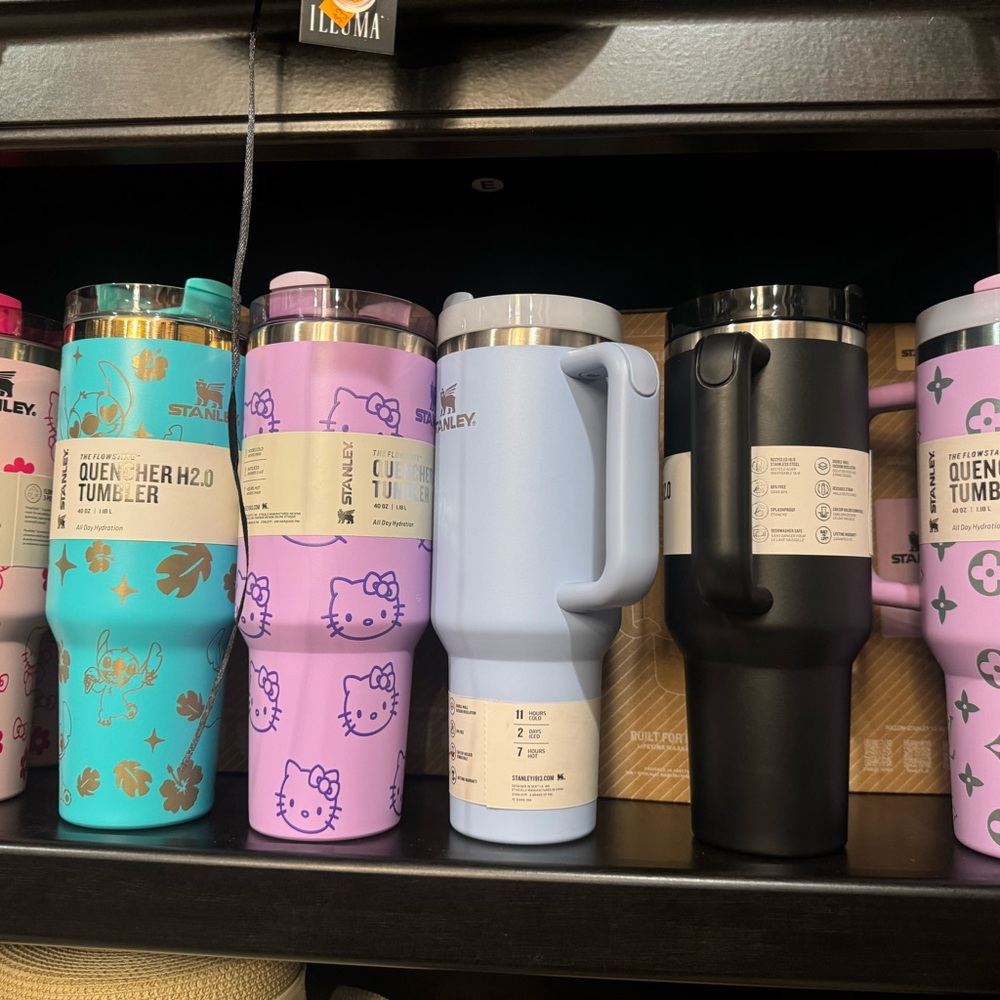 Stanley Hello Kitty Quencher H2.0 Tumbler - Teal, Lavender, Blue, Black